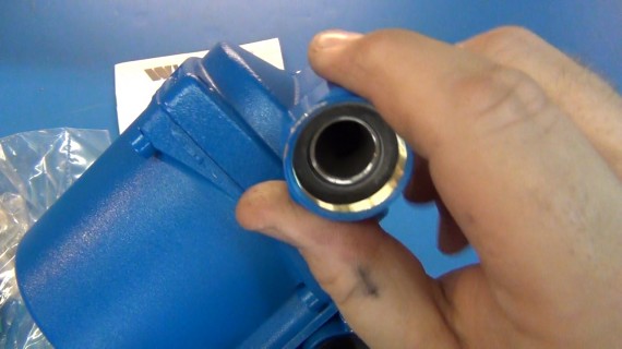 Rubber gasket so install on top of water heater is easy.